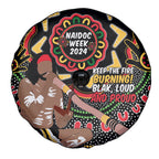 Australia Didgeridoo NAIDOC Week 2024 Spare Tire Cover Keep The Fire Burning Blak Loud and Proud