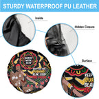 Australia Didgeridoo NAIDOC Week 2024 Spare Tire Cover Keep The Fire Burning Blak Loud and Proud