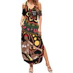 Australia Didgeridoo NAIDOC Week 2024 Summer Maxi Dress Keep The Fire Burning Blak Loud and Proud
