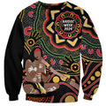 Australia Didgeridoo NAIDOC Week 2024 Sweatshirt Keep The Fire Burning Blak Loud and Proud