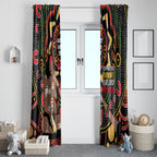 Australia Didgeridoo NAIDOC Week 2024 Window Curtain Keep The Fire Burning Blak Loud and Proud