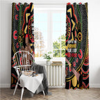 Australia Didgeridoo NAIDOC Week 2024 Window Curtain Keep The Fire Burning Blak Loud and Proud