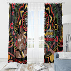 Australia Didgeridoo NAIDOC Week 2024 Window Curtain Keep The Fire Burning Blak Loud and Proud
