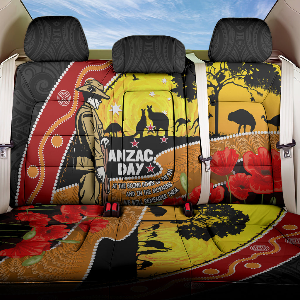 New Zealand And Australia ANZAC Day Back Car Seat Cover Aboriginal Maori Starring Night Style