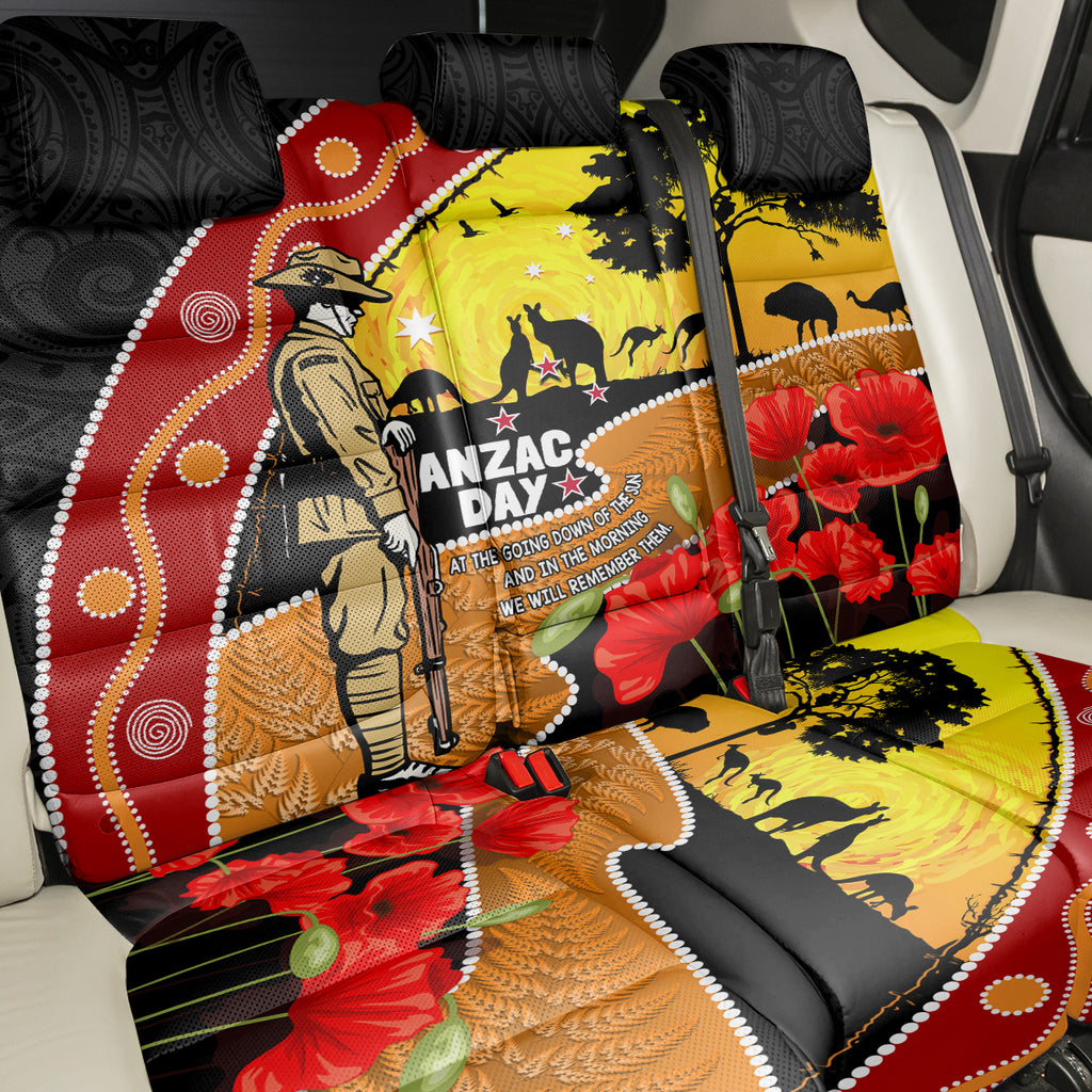 New Zealand And Australia ANZAC Day Back Car Seat Cover Aboriginal Maori Starring Night Style