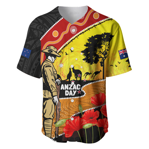 New Zealand And Australia ANZAC Day Baseball Jersey Aboriginal Maori Starring Night Style