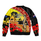 New Zealand And Australia ANZAC Day Bomber Jacket Aboriginal Maori Starring Night Style