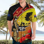 New Zealand And Australia ANZAC Day Hawaiian Shirt Aboriginal Maori Starring Night Style