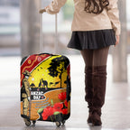 New Zealand And Australia ANZAC Day Luggage Cover Aboriginal Maori Starring Night Style