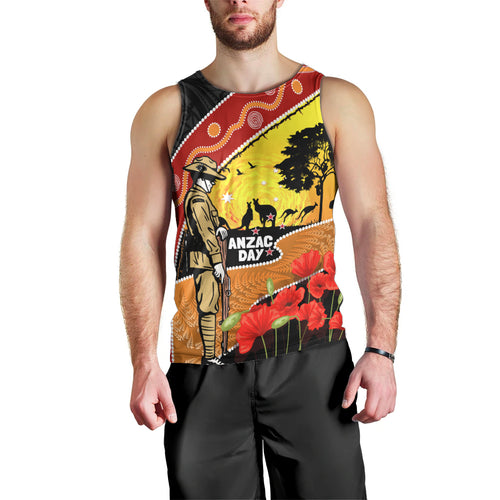 New Zealand And Australia ANZAC Day Men Tank Top Aboriginal Maori Starring Night Style