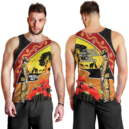 New Zealand And Australia ANZAC Day Men Tank Top Aboriginal Maori Starring Night Style