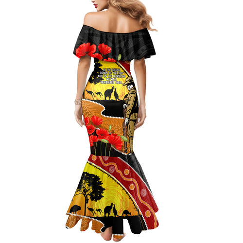 New Zealand And Australia ANZAC Day Mermaid Dress Aboriginal Maori Starring Night Style