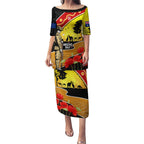 New Zealand And Australia ANZAC Day Puletasi Aboriginal Maori Starring Night Style