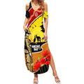 New Zealand And Australia ANZAC Day Summer Maxi Dress Aboriginal Maori Starring Night Style