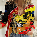 New Zealand And Australia ANZAC Day Women Casual Shirt Aboriginal Maori Starring Night Style