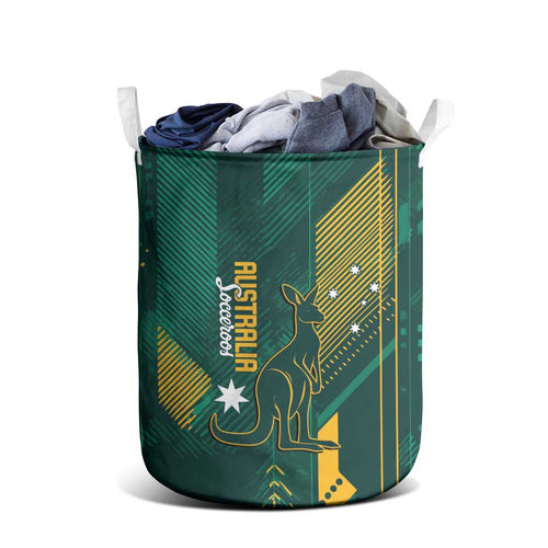 Australia Socceroos 2026 Custom Laundry Basket Go Aussie Kangaroo National Color