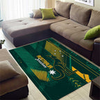 Australia Socceroos 2026 Custom Area Rug Go Aussie Kangaroo National Color