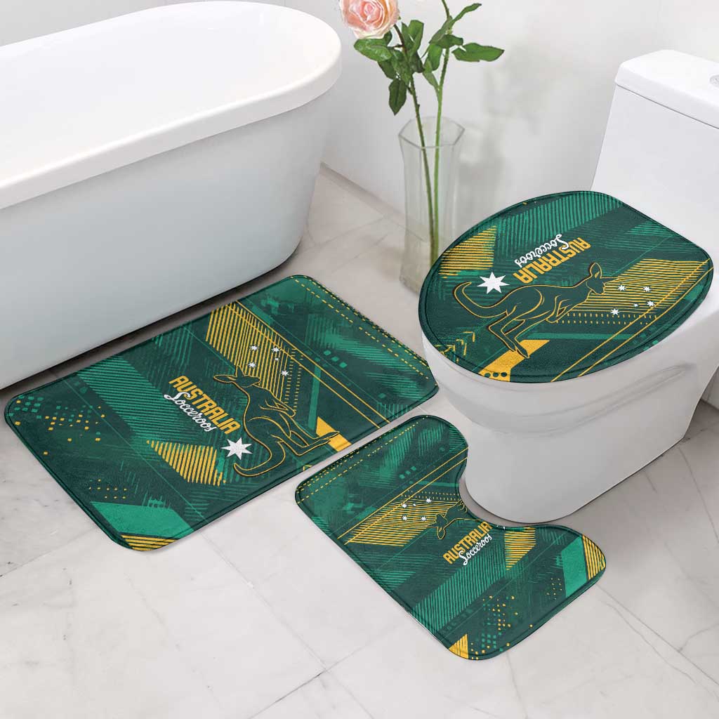 Australia Socceroos 2026 Custom Bathroom Set Go Aussie Kangaroo National Color