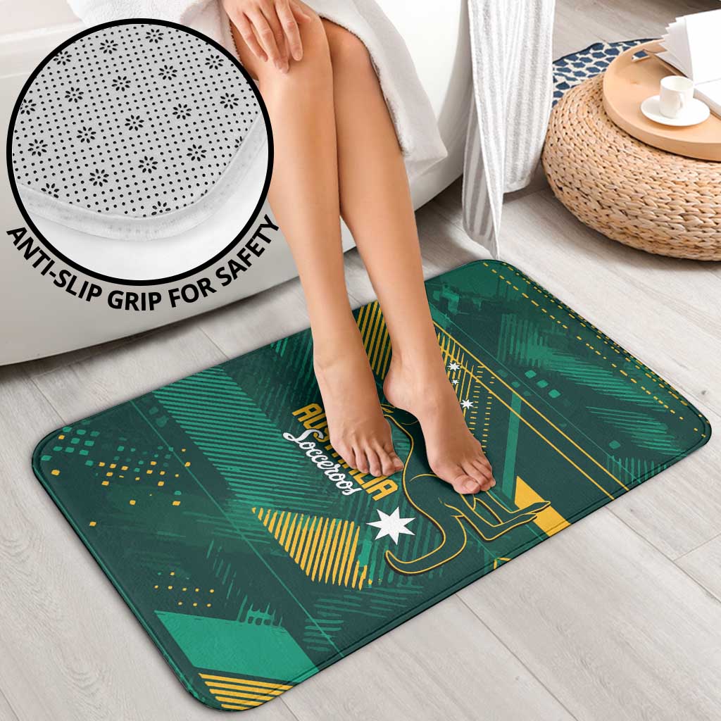 Australia Socceroos 2026 Custom Bathroom Set Go Aussie Kangaroo National Color