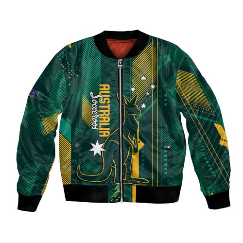 Australia Socceroos 2026 Custom Bomber Jacket Go Aussie Kangaroo National Color