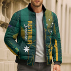 Australia Socceroos 2026 Custom Bomber Puffer Jacket Go Aussie Kangaroo National Color