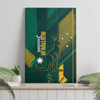 Australia Socceroos 2026 Custom Canvas Wall Art Go Aussie Kangaroo National Color