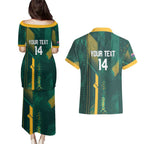 Australia Socceroos 2026 Custom Couples Matching Puletasi and Hawaiian Shirt Go Aussie Kangaroo National Color