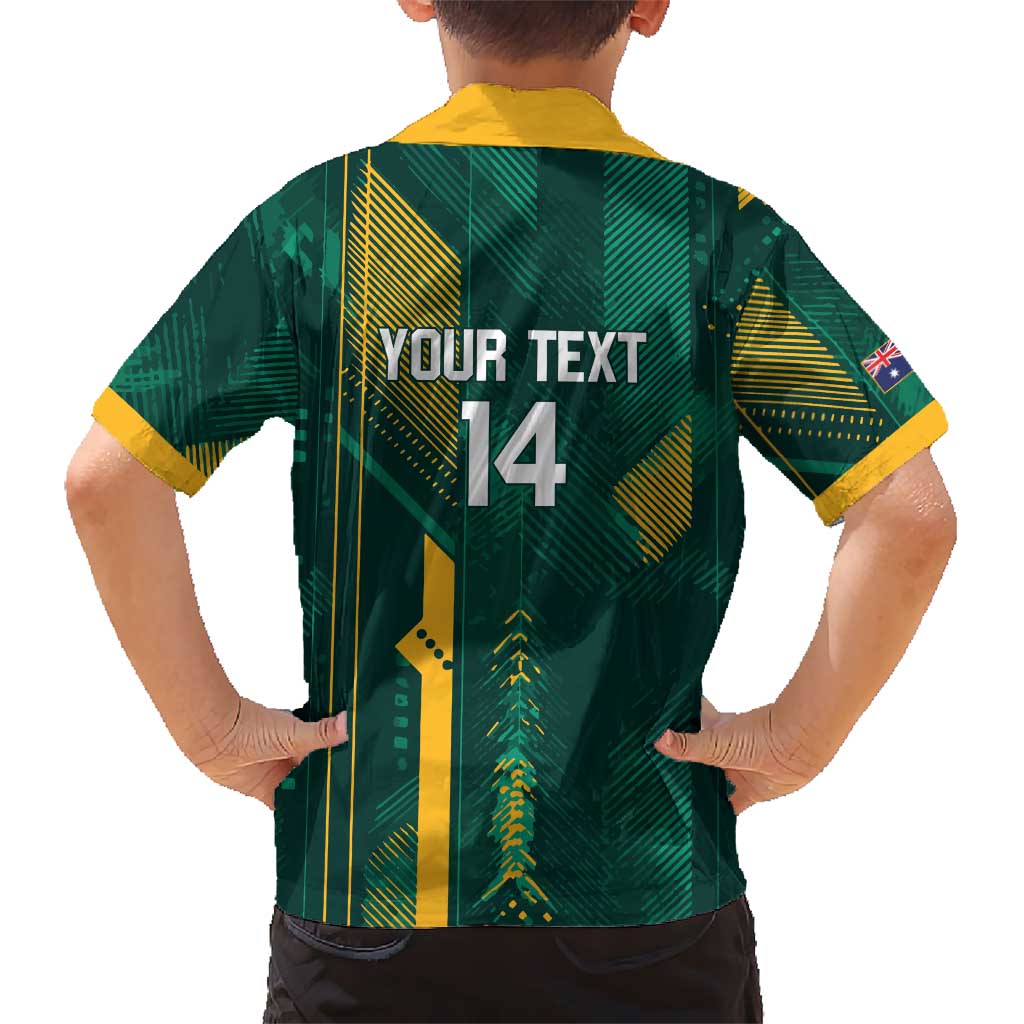 Australia Socceroos 2026 Custom Family Matching Mermaid Dress and Hawaiian Shirt Go Aussie Kangaroo National Color