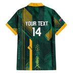 Australia Socceroos 2026 Custom Family Matching Off The Shoulder Long Sleeve Dress and Hawaiian Shirt Go Aussie Kangaroo National Color