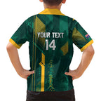Australia Socceroos 2026 Custom Family Matching Off Shoulder Short Dress and Hawaiian Shirt Go Aussie Kangaroo National Color