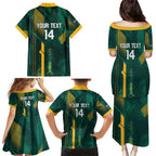 Australia Socceroos 2026 Custom Family Matching Puletasi and Hawaiian Shirt Go Aussie Kangaroo National Color