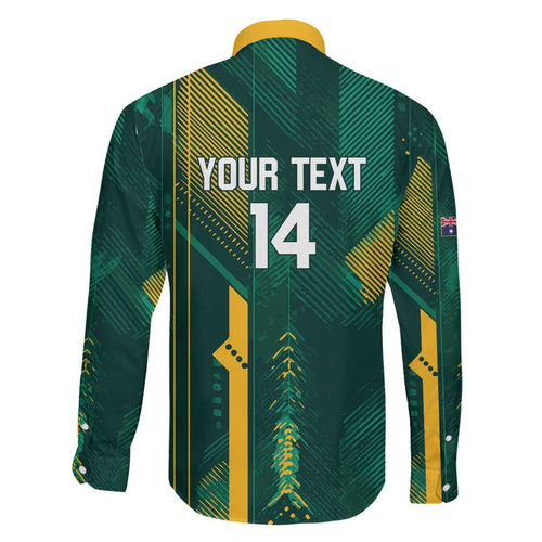Australia Socceroos 2026 Custom Family Matching Short Sleeve Bodycon Dress and Hawaiian Shirt Go Aussie Kangaroo National Color