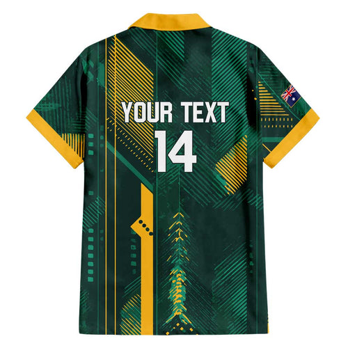 Australia Socceroos 2026 Custom Family Matching Summer Maxi Dress and Hawaiian Shirt Go Aussie Kangaroo National Color