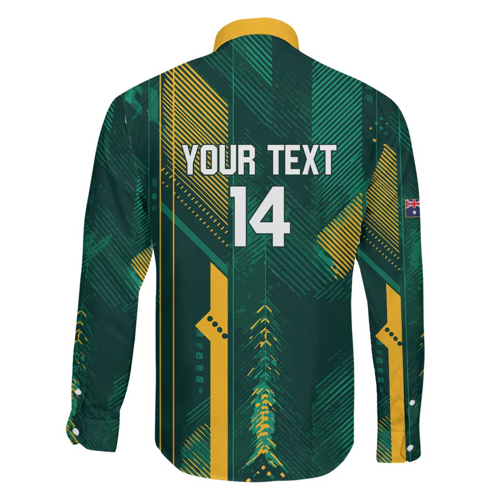 Australia Socceroos 2026 Custom Family Matching Summer Maxi Dress and Hawaiian Shirt Go Aussie Kangaroo National Color