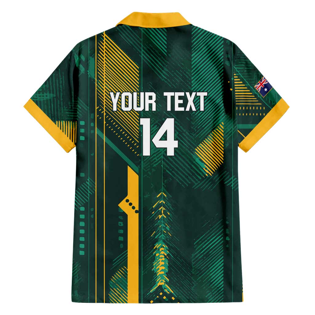 Australia Socceroos 2026 Custom Family Matching Tank Maxi Dress and Hawaiian Shirt Go Aussie Kangaroo National Color