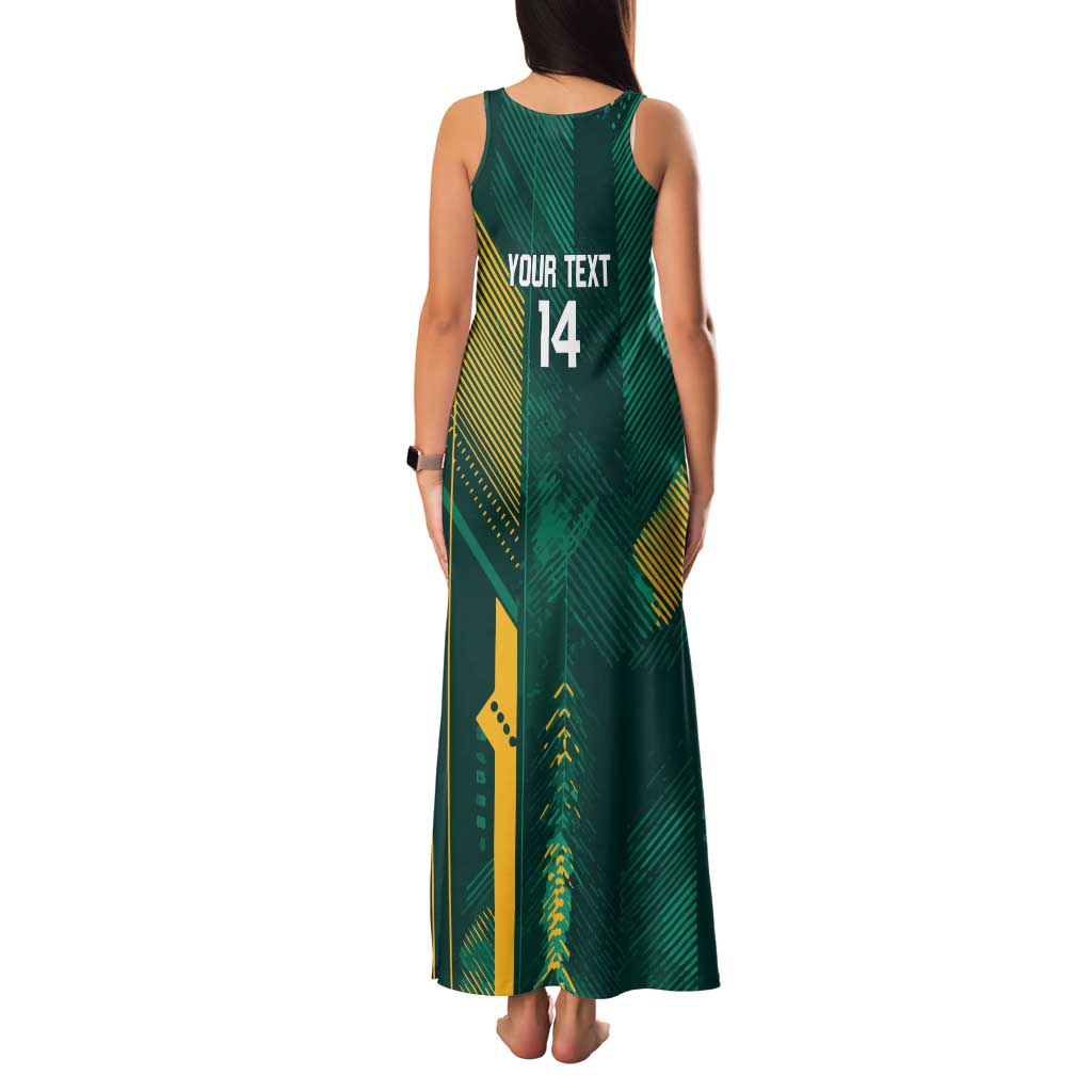 Australia Socceroos 2026 Custom Family Matching Tank Maxi Dress and Hawaiian Shirt Go Aussie Kangaroo National Color
