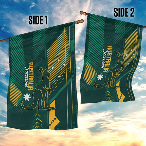 Australia Socceroos 2026 Custom Garden Flag Go Aussie Kangaroo National Color