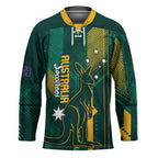Australia Socceroos 2026 Custom Hockey Jersey Go Aussie Kangaroo National Color