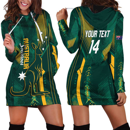 Australia Socceroos 2026 Custom Hoodie Dress Go Aussie Kangaroo National Color