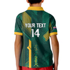 Australia Socceroos 2026 Custom Kid Polo Shirt Go Aussie Kangaroo National Color