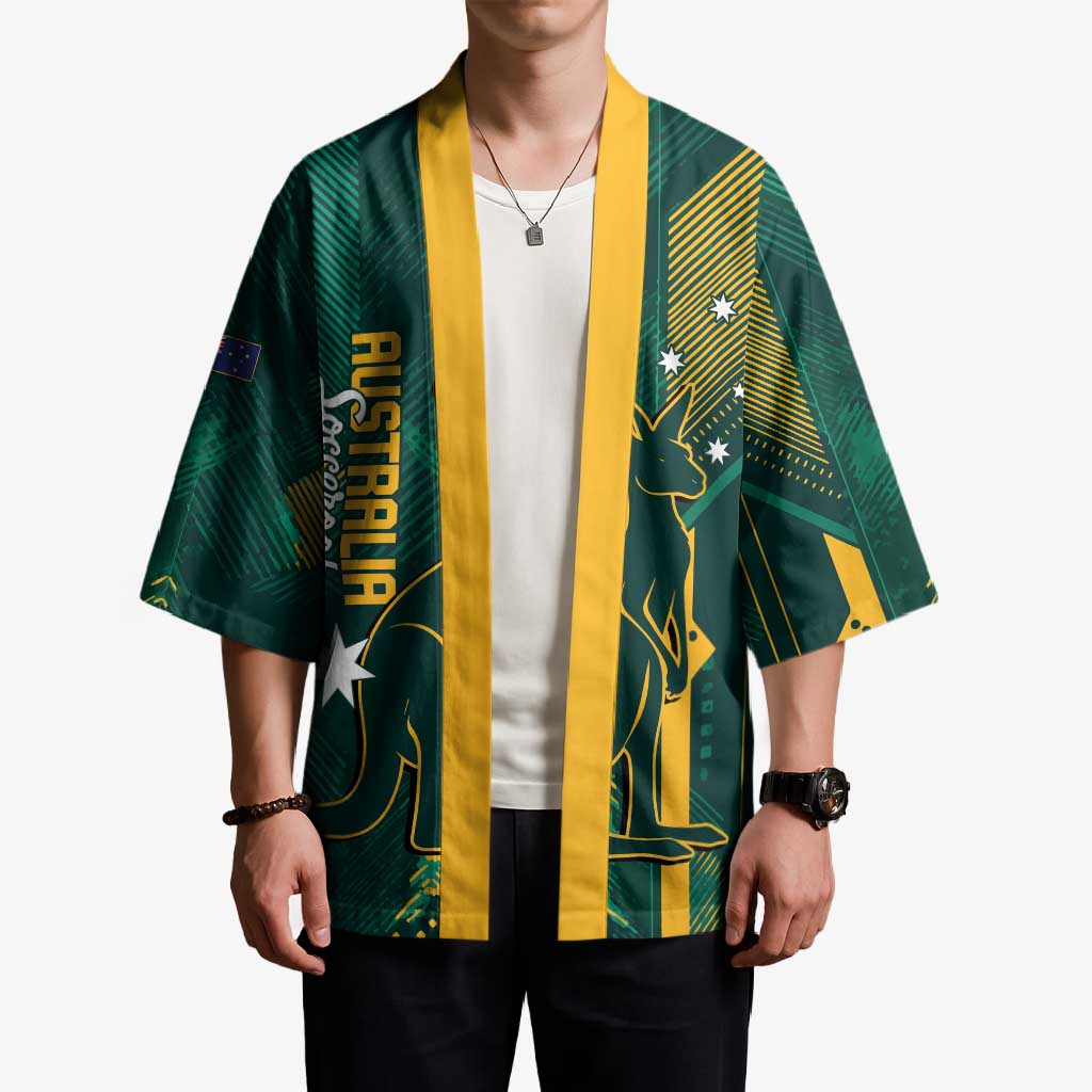 Australia Socceroos 2026 Custom Kimono Go Aussie Kangaroo National Color