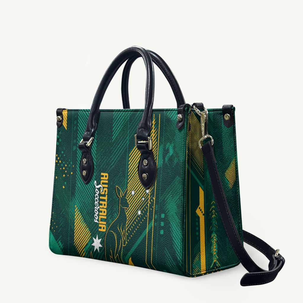 Australia Socceroos 2026 Custom Leather Bag Go Aussie Kangaroo National Color
