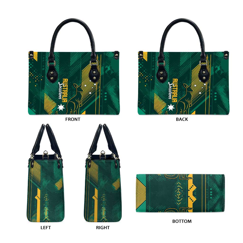 Australia Socceroos 2026 Custom Leather Bag Go Aussie Kangaroo National Color