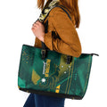 Australia Socceroos 2026 Custom Leather Tote Bag Go Aussie Kangaroo National Color