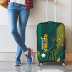Australia Socceroos 2026 Custom Luggage Cover Go Aussie Kangaroo National Color