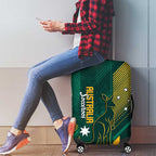 Australia Socceroos 2026 Custom Luggage Cover Go Aussie Kangaroo National Color