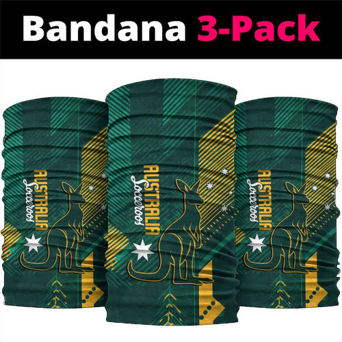 Australia Socceroos 2026 Custom Neck Gaiter Go Aussie Kangaroo National Color