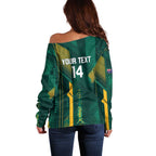 Australia Socceroos 2026 Custom Off Shoulder Sweater Go Aussie Kangaroo National Color