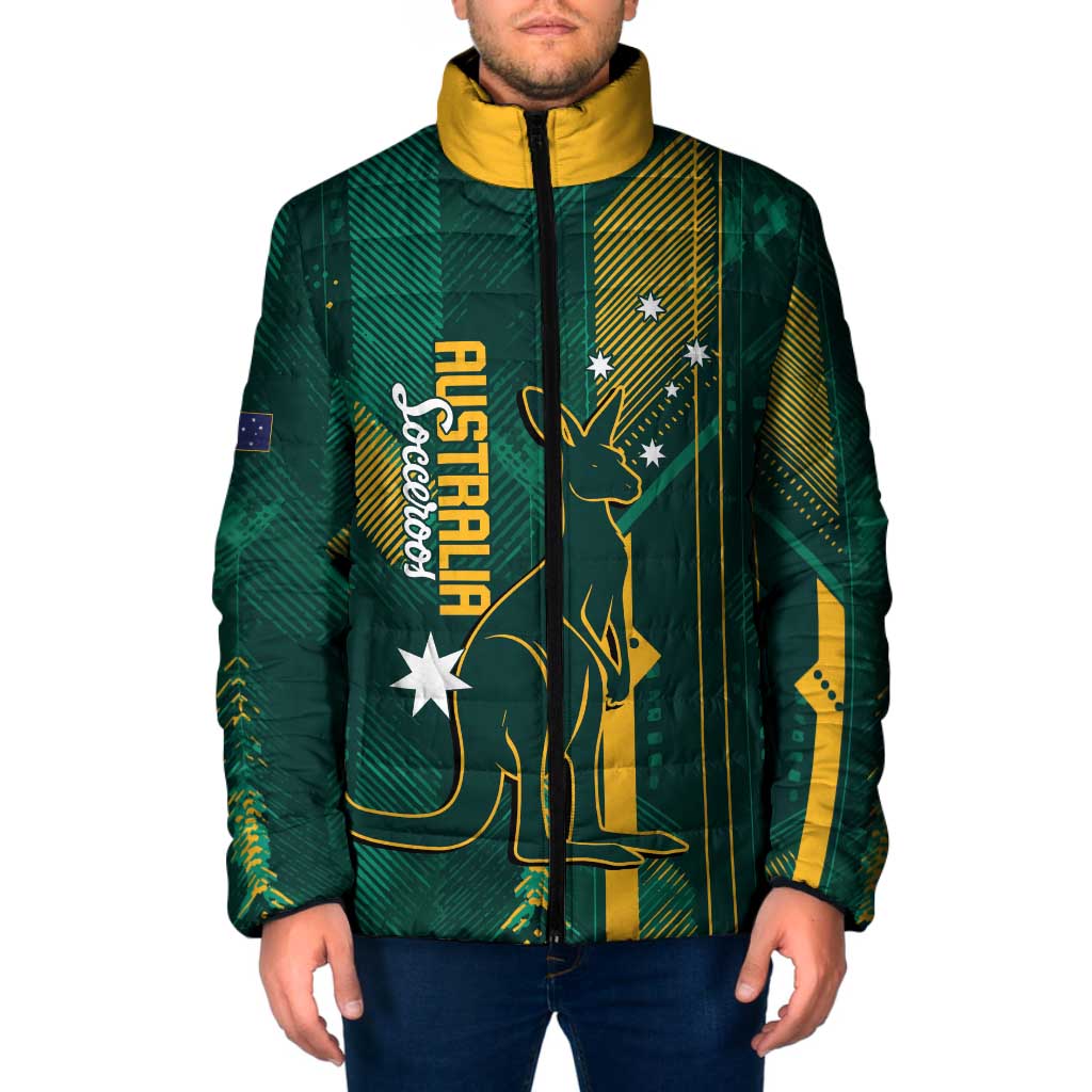 Australia Socceroos 2026 Custom Padded Jacket Go Aussie Kangaroo National Color