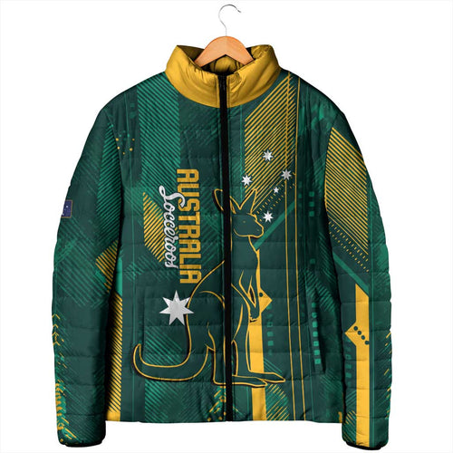 Australia Socceroos 2026 Custom Padded Jacket Go Aussie Kangaroo National Color